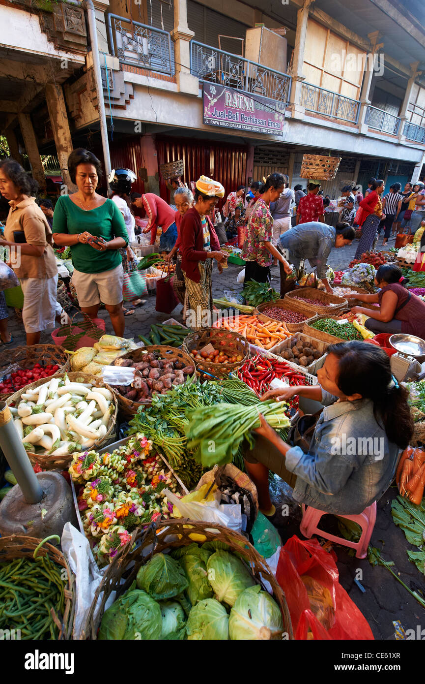Märkte von Ubud, Bali-Indonesien Stockfoto