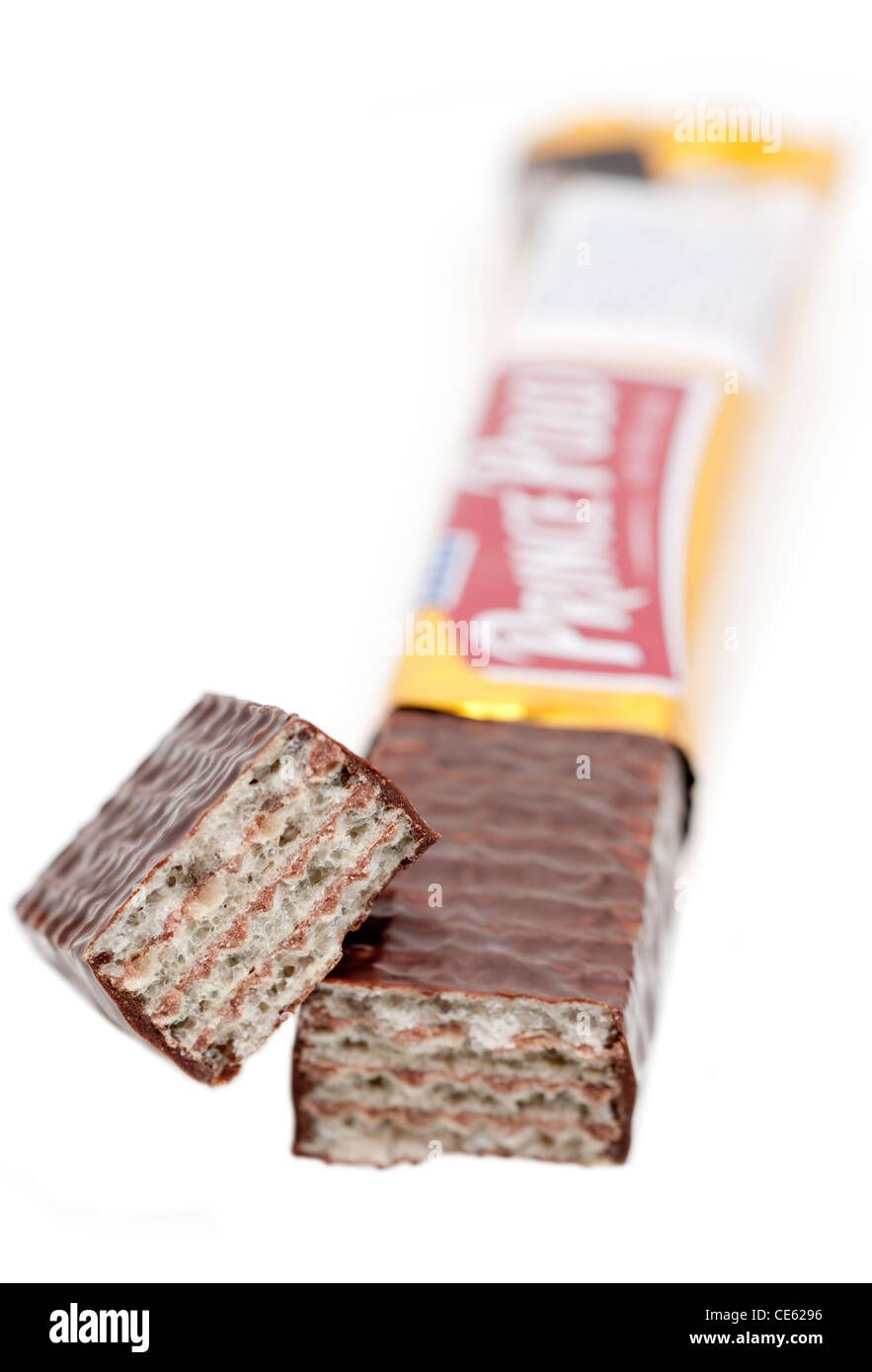 Schokolade-Wafer-bar Stockfoto