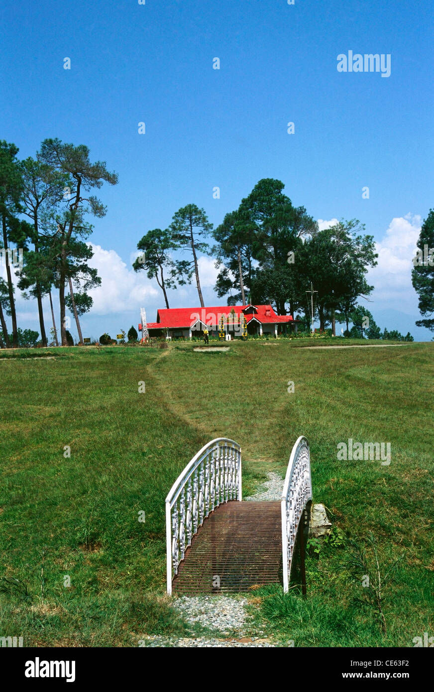 Brücke auf Kumaon Golfplatz; Uttaranchal; Indien Stockfoto