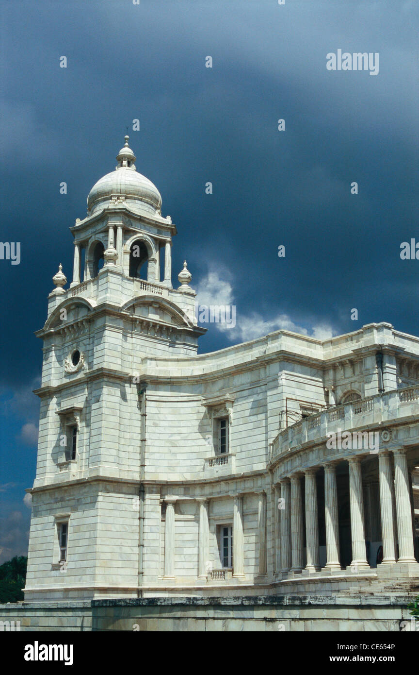 Victoria Memorial großes weißes Marmorgebäude Museum; Kalkutta; Kolkata; Westbengalen; Indien; Asien Stockfoto