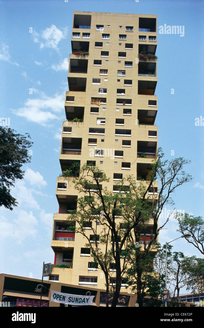 Aad 68217 - Kanchenjunga Gebäude von Charles Correa Bombay Mumbai Maharashtra Indien Stockfoto