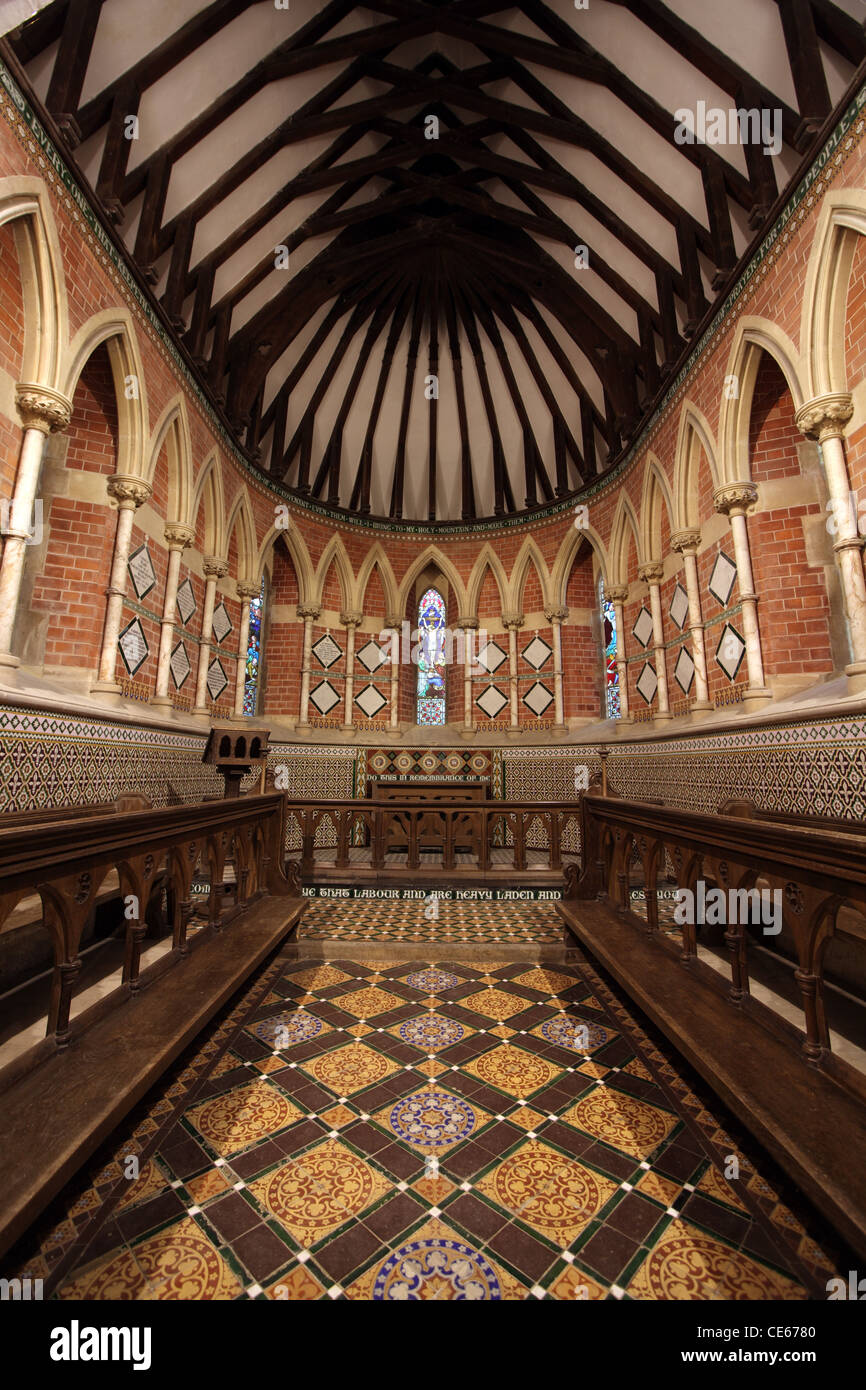 Die Apsis Chor der St.-Martins Kirche, Waithe, North Lincolnshire; Innenansicht; Stockfoto