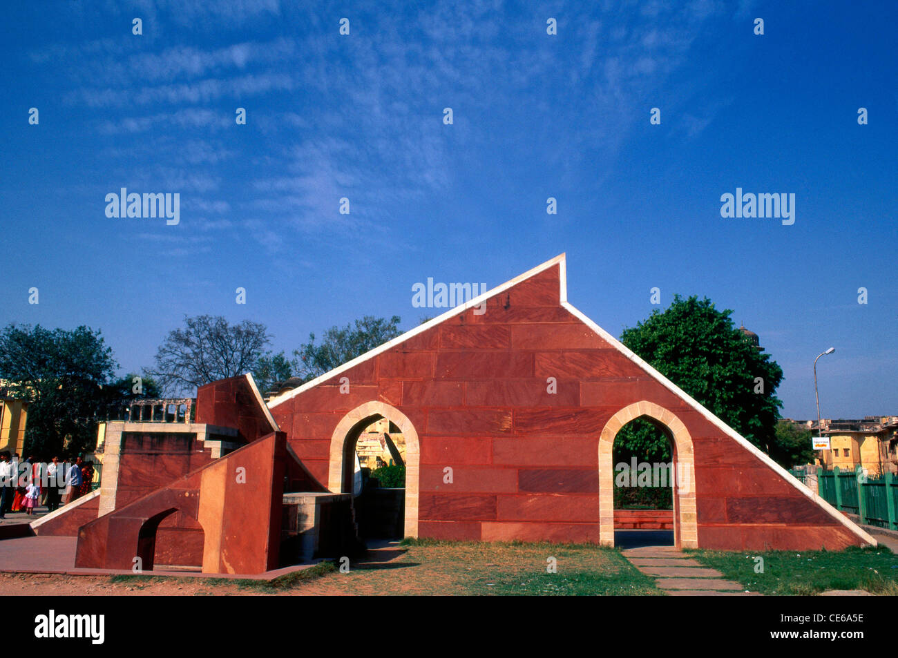 Samrat Yantra kleine Version in Jantar Mantar; Jaipur; Rajasthan; Indien Stockfoto