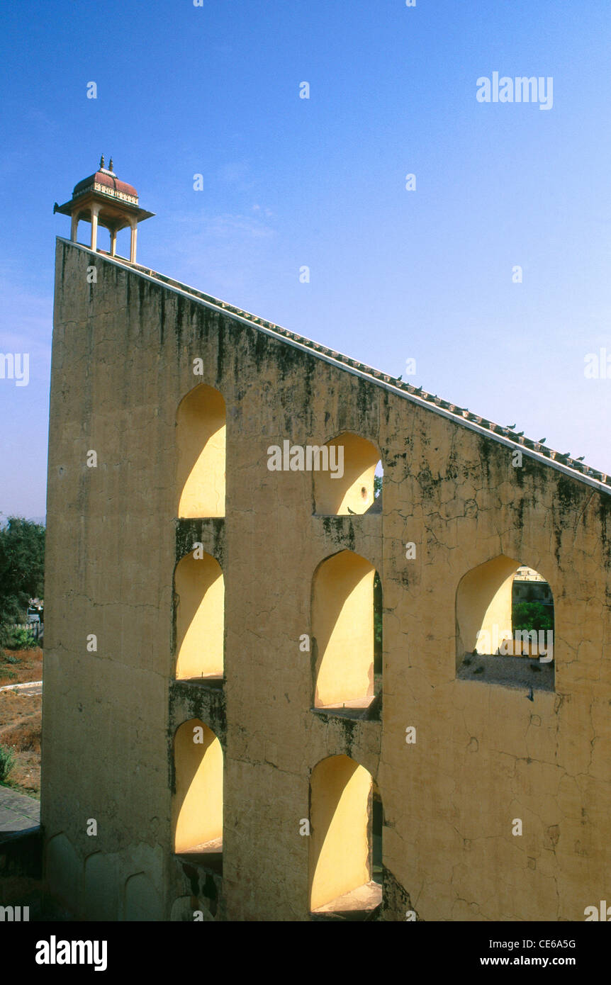 Samrat Yantra in Jantar Mantar; Jaipur; Rajasthan; Indien Stockfoto