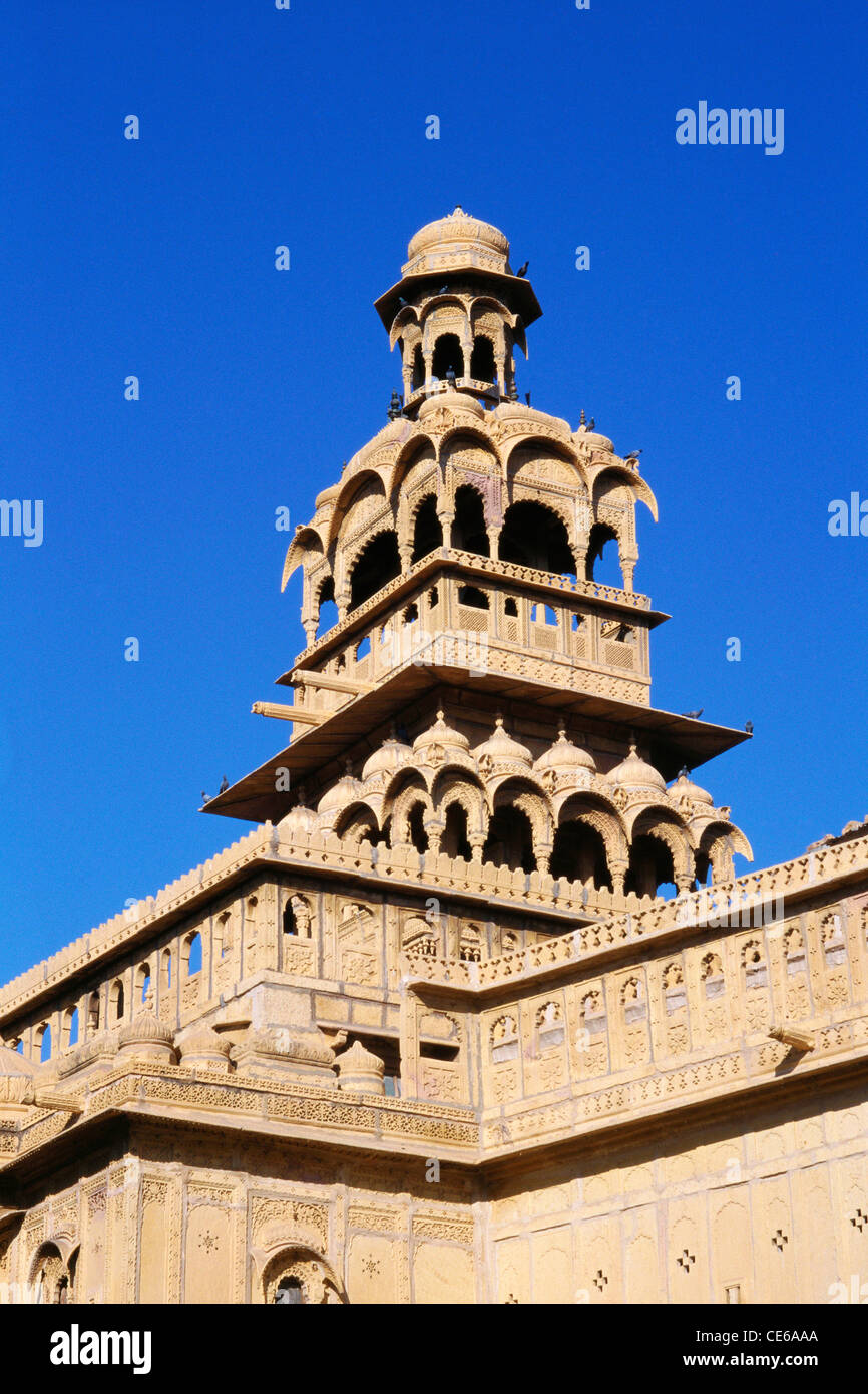Tazia Turm Badal Palast Jaisalmer, Rajasthan Indien Stockfoto
