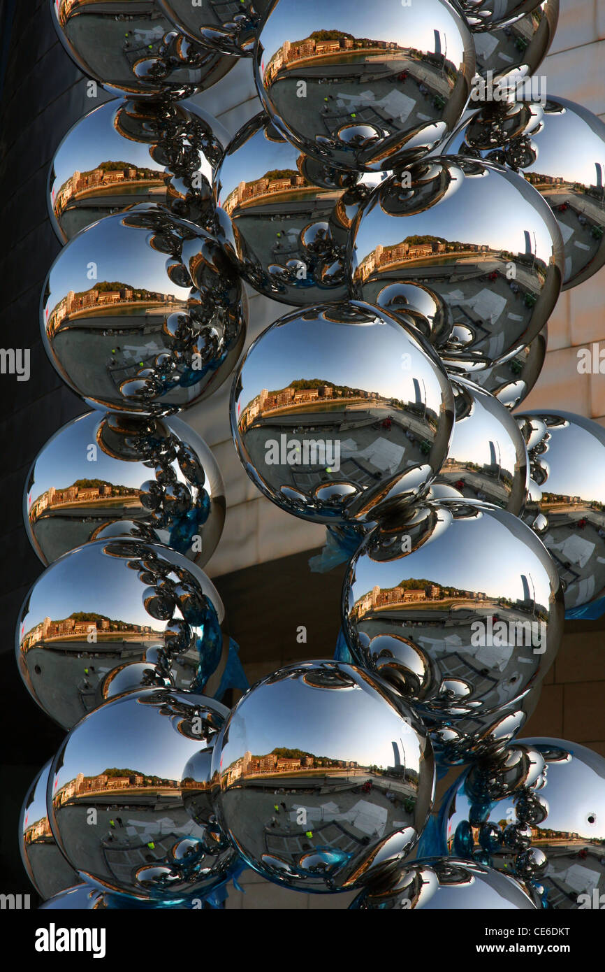 Guggenheim-Museum Bilbao Spanien details Stockfoto