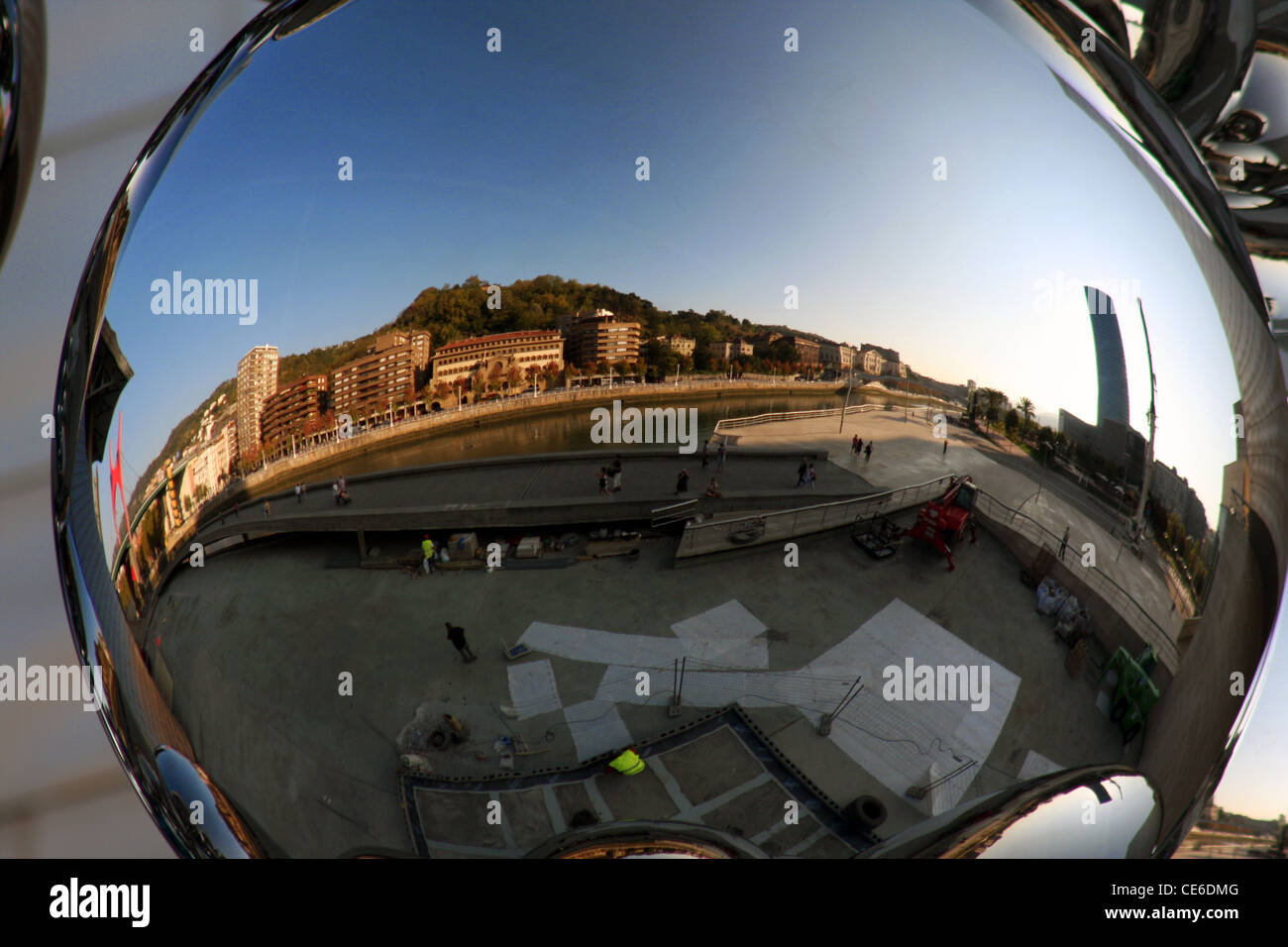 Guggenheim-Museum Bilbao Spanien details Stockfoto