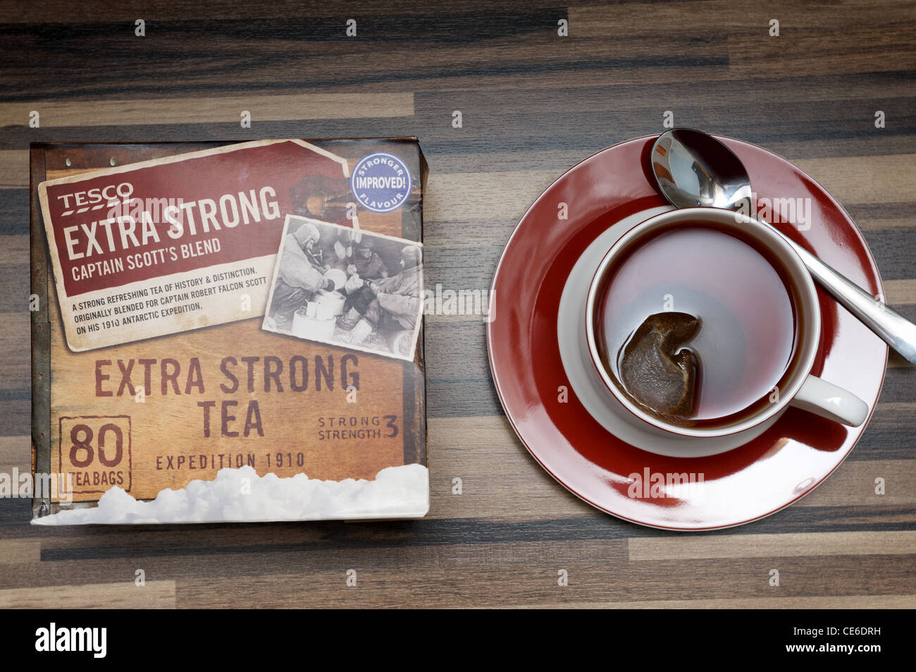 Tesco extra starke Captain Scott Mischung Tee Stockfoto