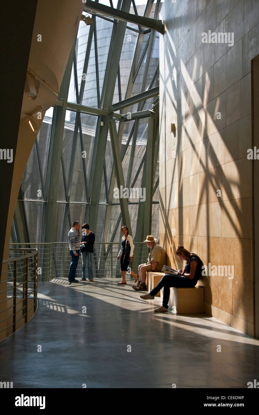 Guggenheim-Museum Bilbao Spanien details Stockfoto