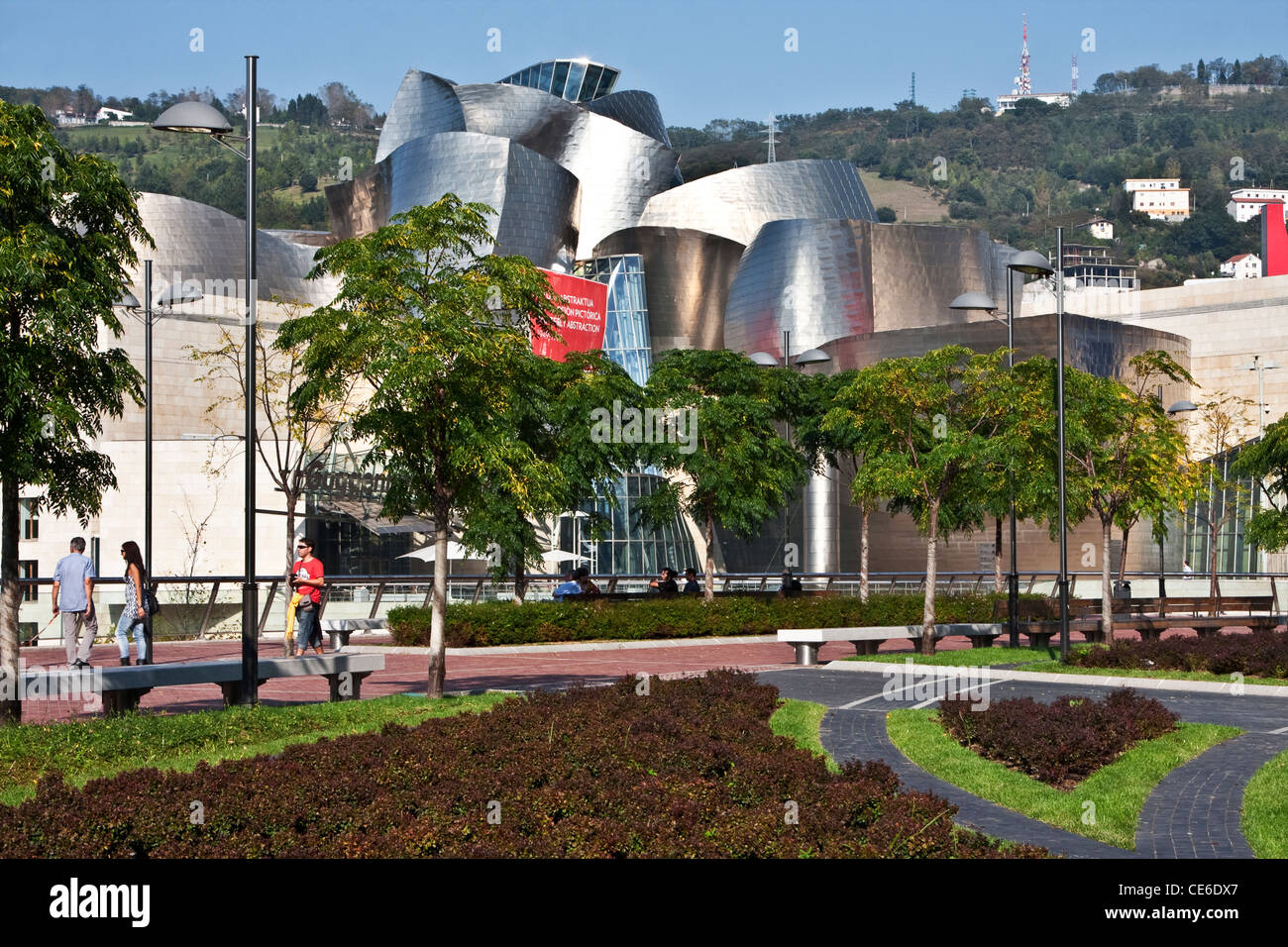 Guggenheim-Museum Bilbao Spanien details Stockfoto