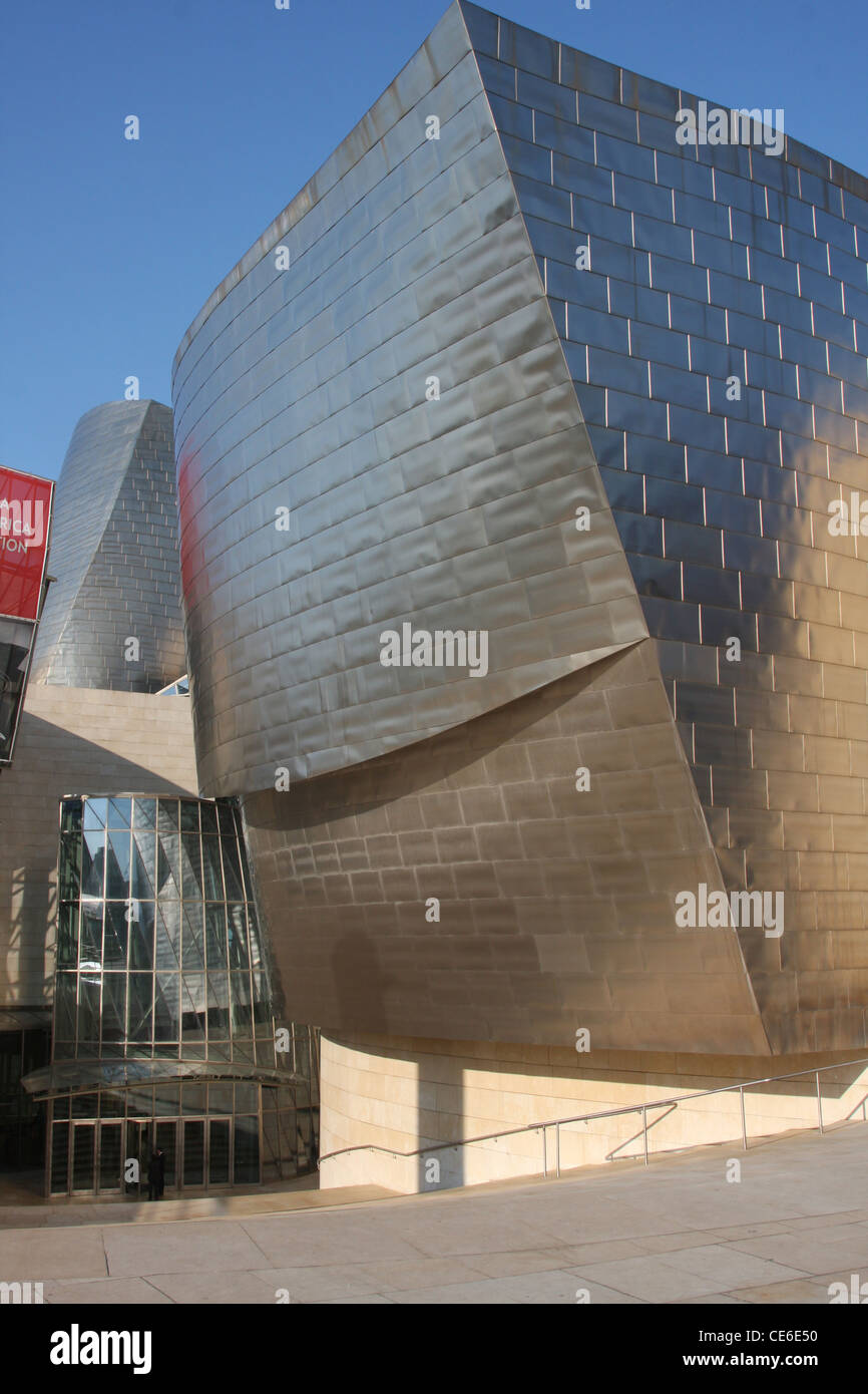 Guggenheim-Museum Bilbao Spanien details Stockfoto