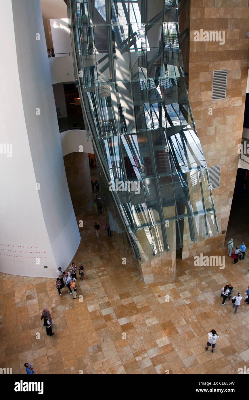 Guggenheim-Museum Bilbao Spanien details Stockfoto