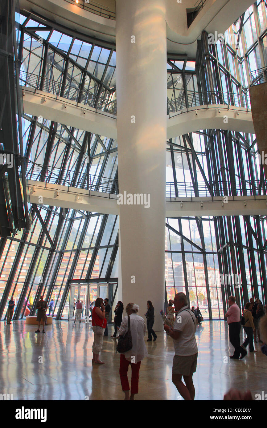 Guggenheim-Museum Bilbao Spanien details Stockfoto