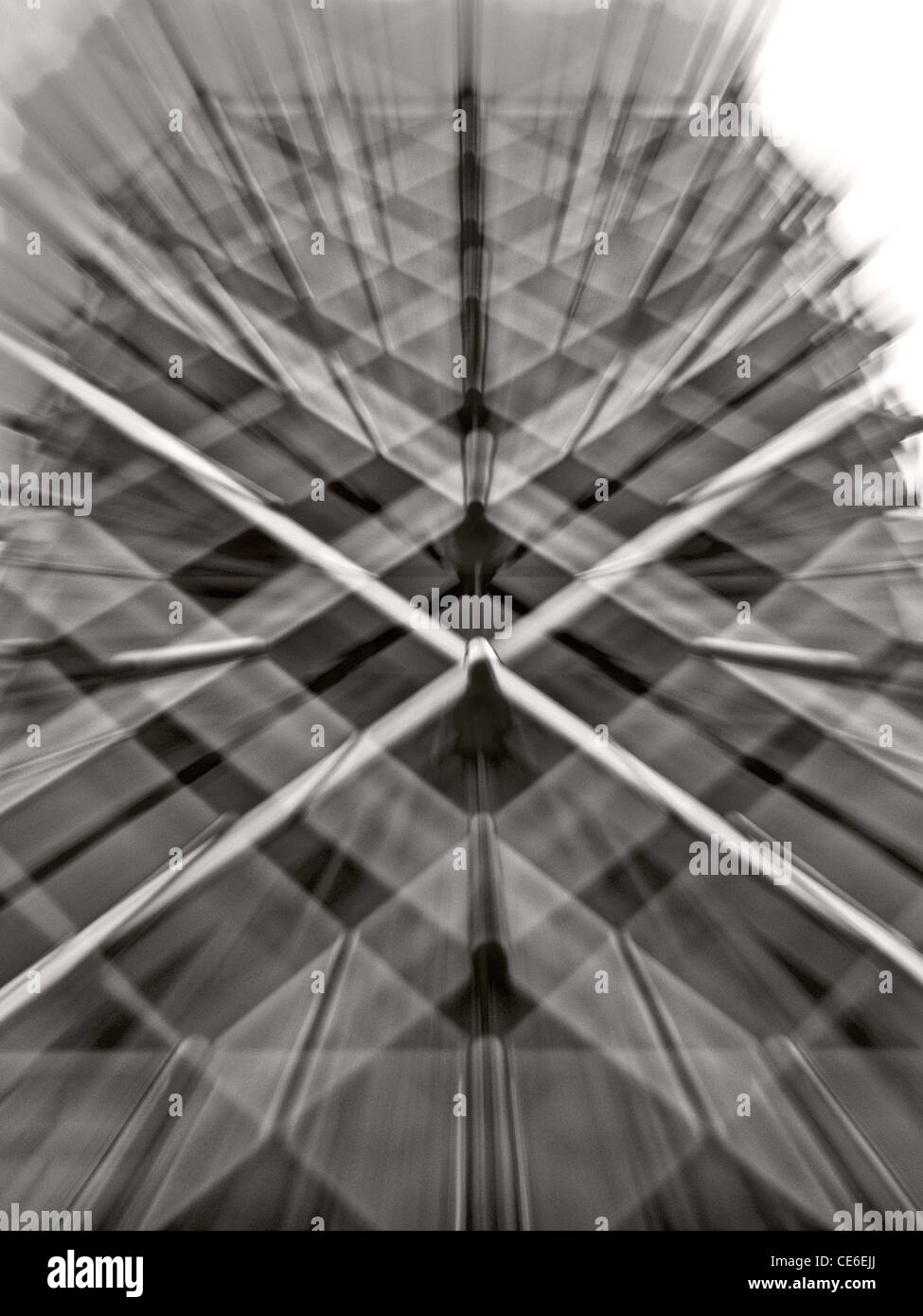 vergrößerte Ansicht eines London-Gebäudes Stockfoto
