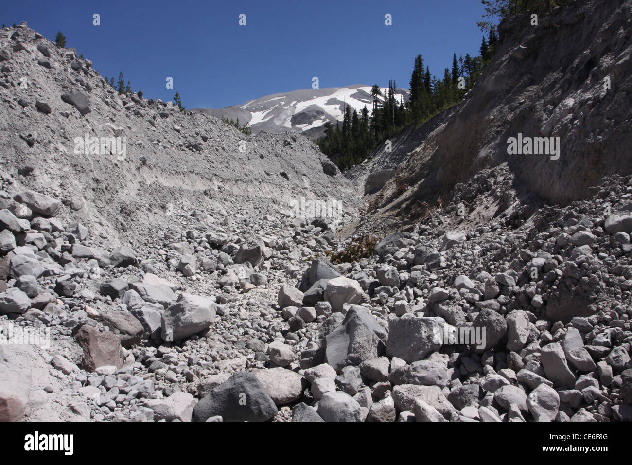 Asche Canyon Mount St. Helens Volcano National monument Stockfoto