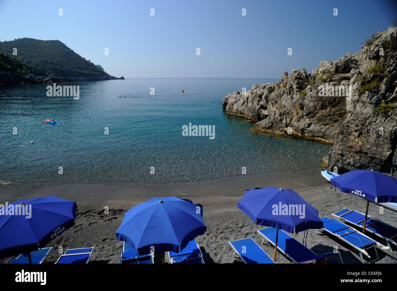 Italien, Basilicata, Maratea, Santa Teresa Beach Stockfoto