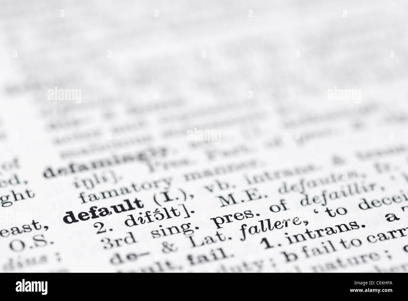 Flachen DOF, Fokus auf Standard unten Leftl. Stockfoto