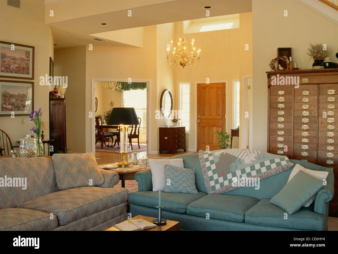 Wohnzimmer Interior Stockfoto