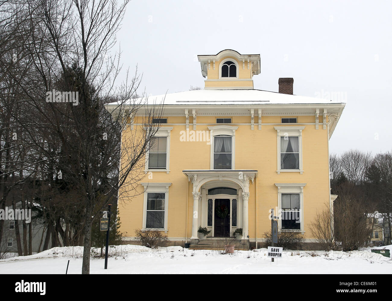 Ein stattliches Haus in der Stadt von Walpole, New Hampshire Stockfoto