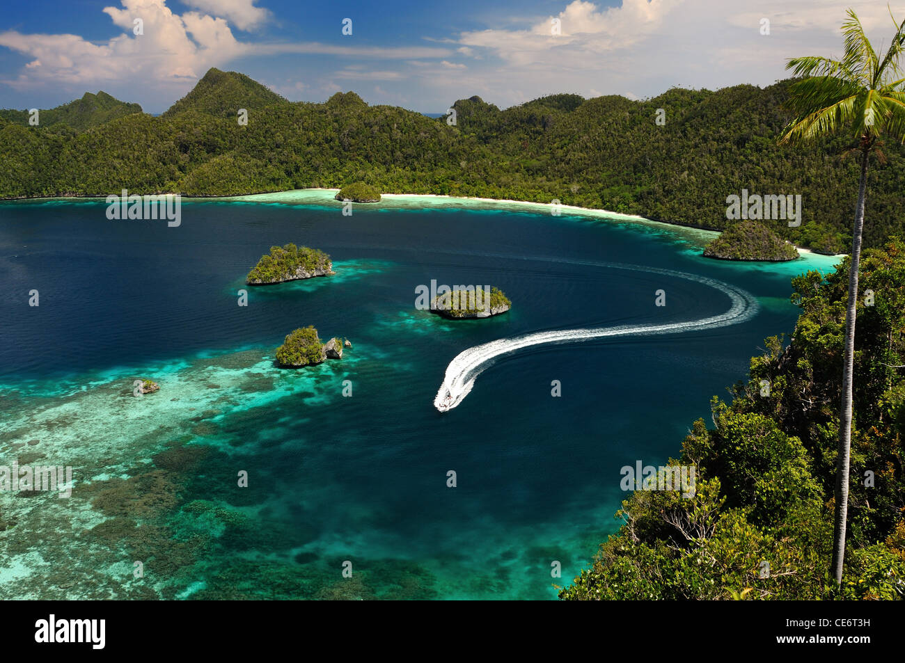 Belida-Kurve auf Wayag Insel Stockfoto