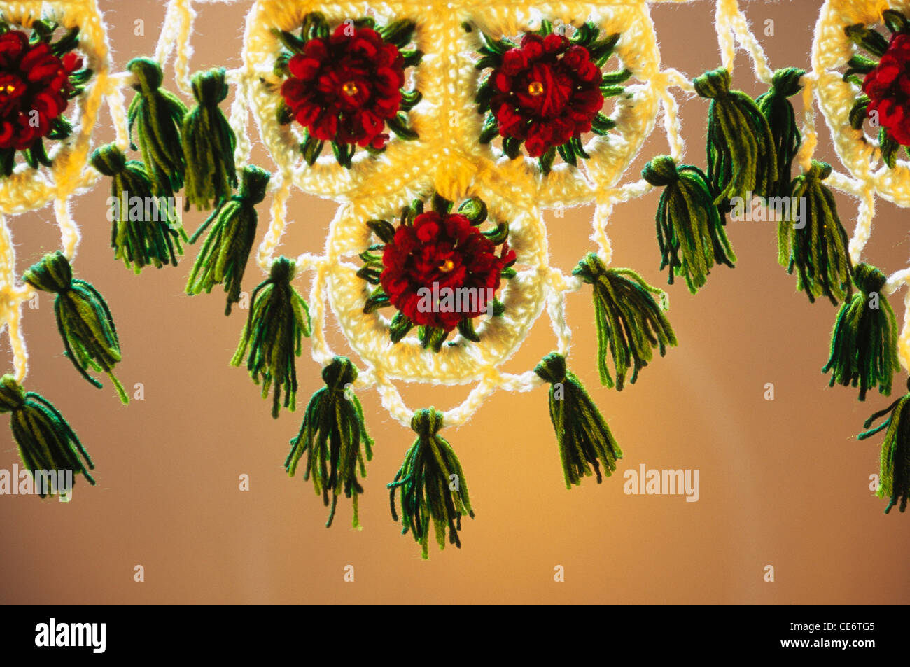 VHM 85091: Acryl Toran oder dekorative Tür hängen Vorhang Indien Stockfoto