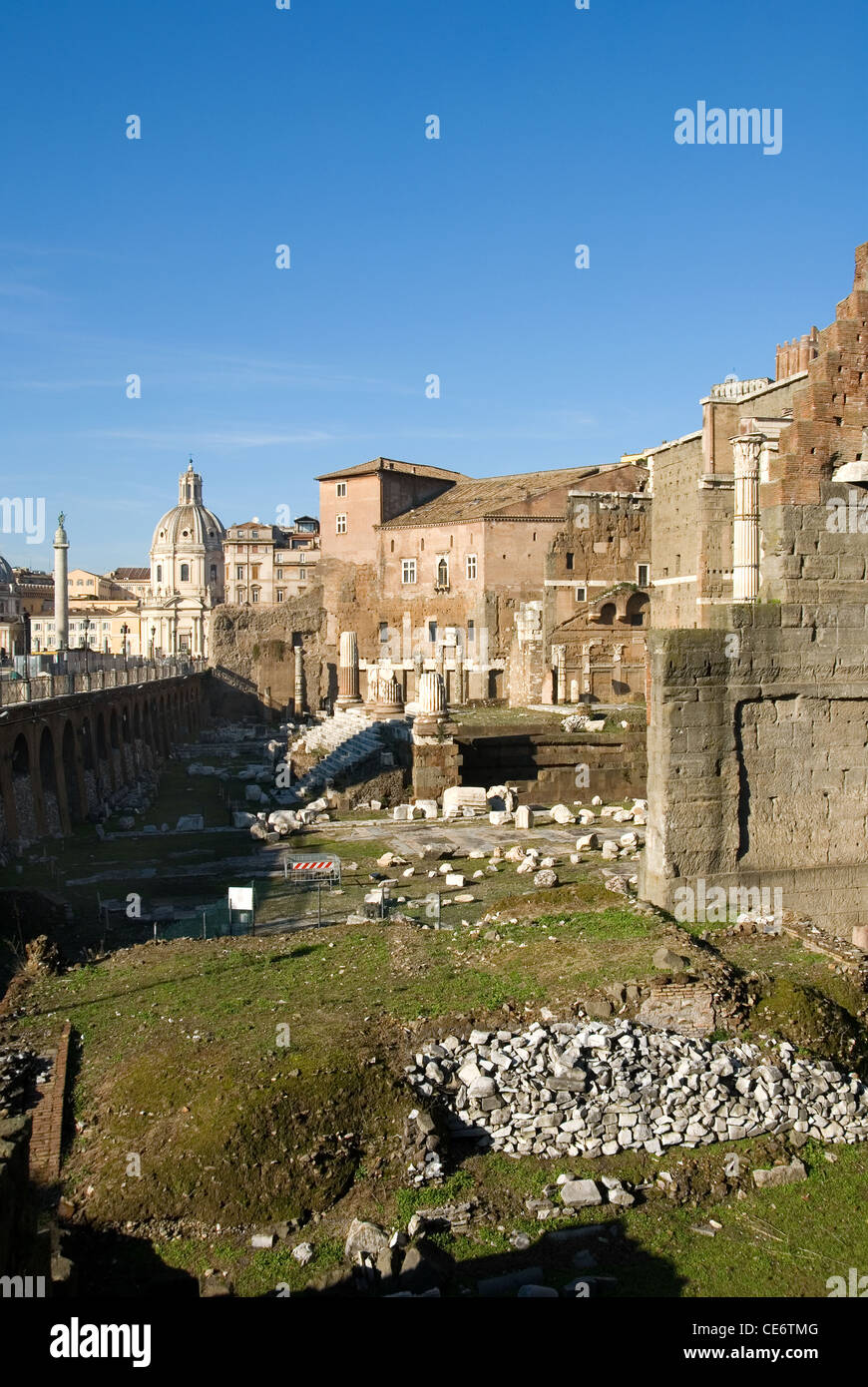 Die Reliquien des Foro di Augusto (Forum des Augustus) in Rom, Italien Stockfoto