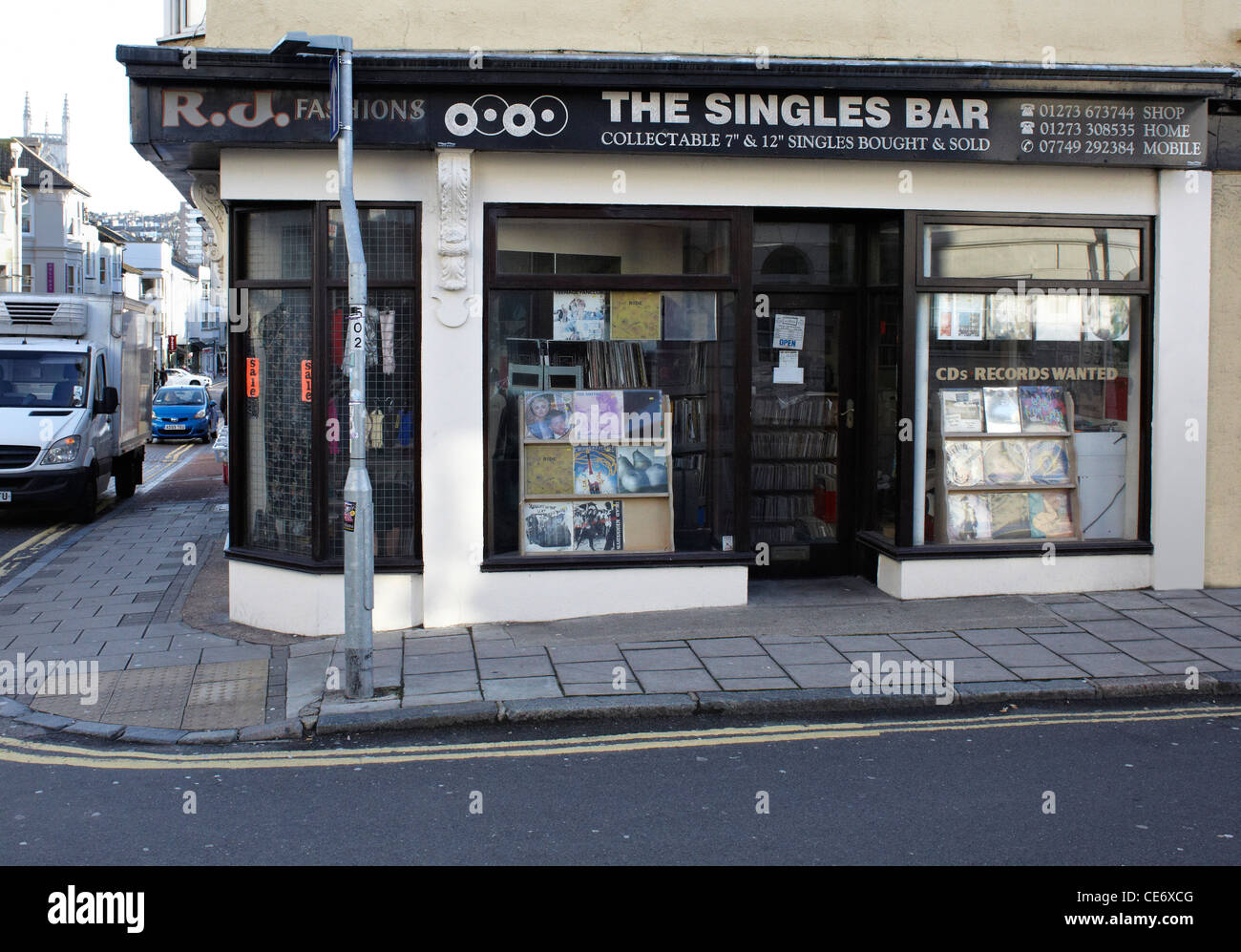 Die Singles Bar ordentlich Street Brighton Stockfoto