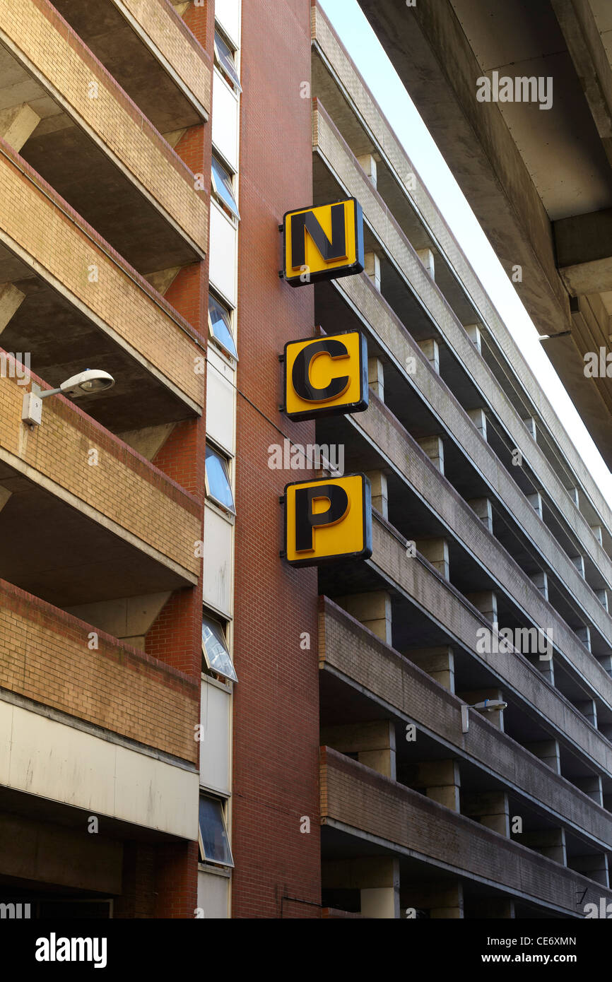 NCP-Parkplatz-Schild Stockfoto