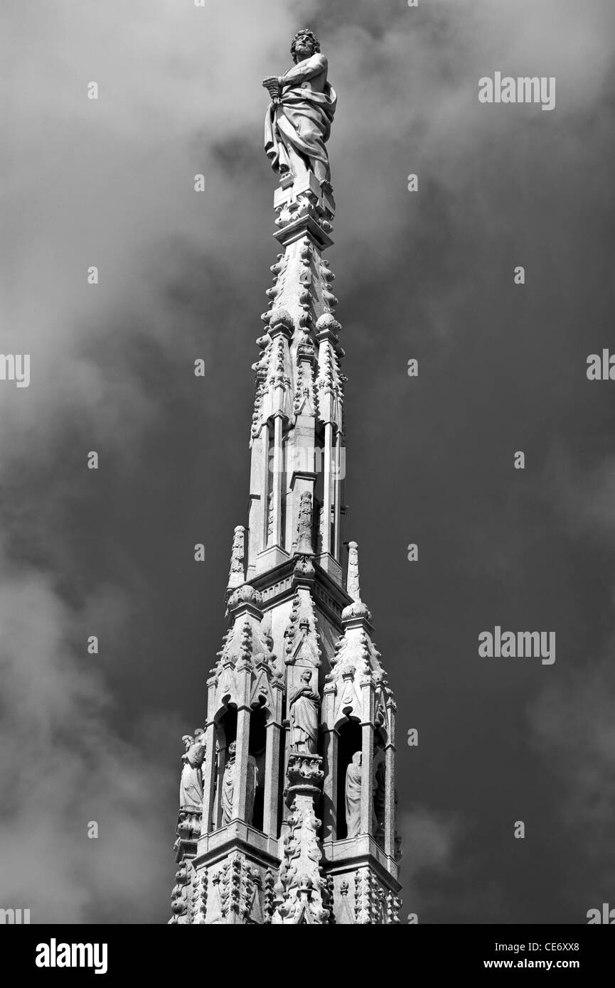 Ornament auf Dom in Mailand, Italien Stockfoto