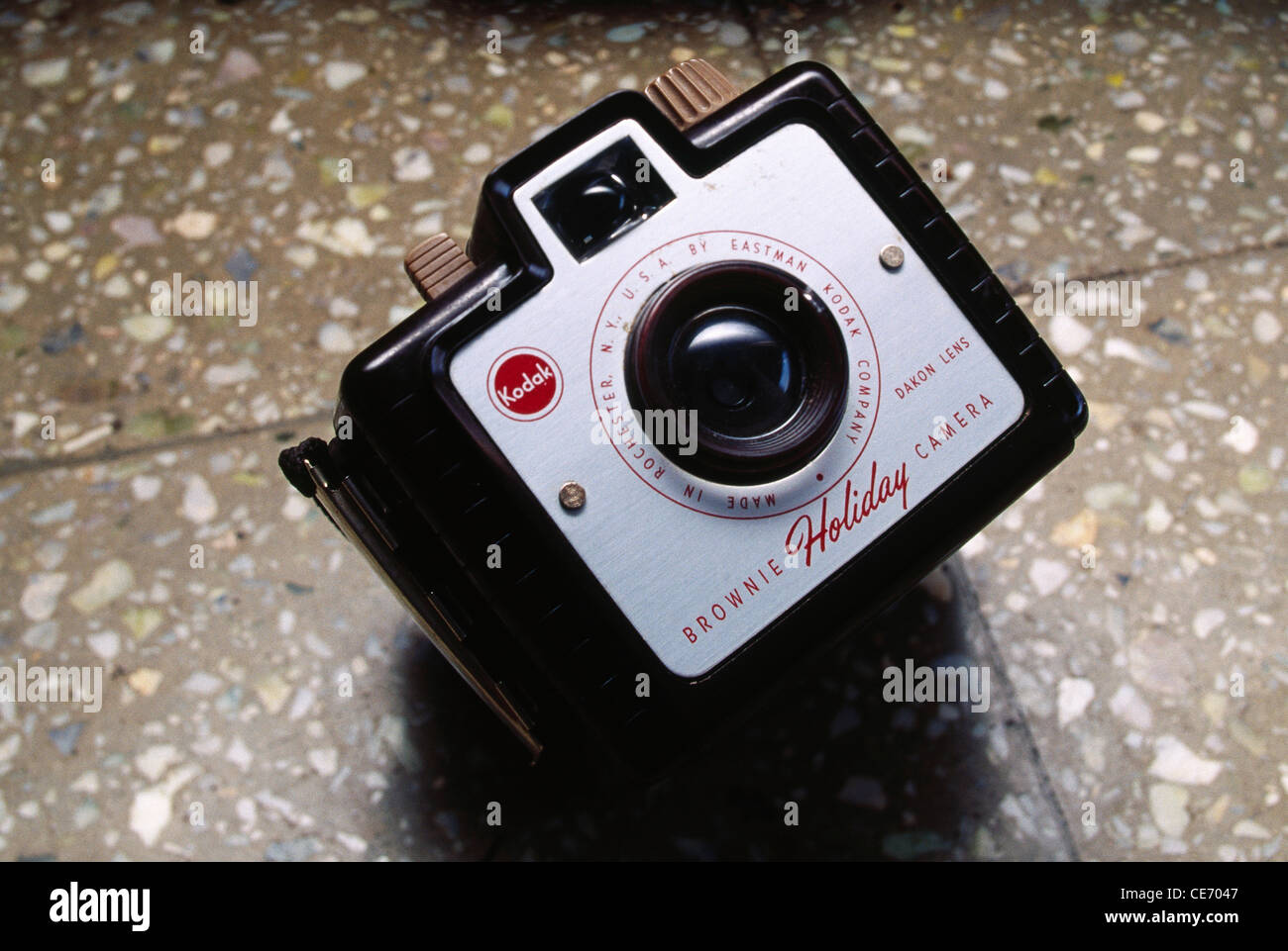 AAD 83947: alte antike Eastman Kodak Brownie Holiday Kamera gemacht in Rochester USA Amerika Stockfoto