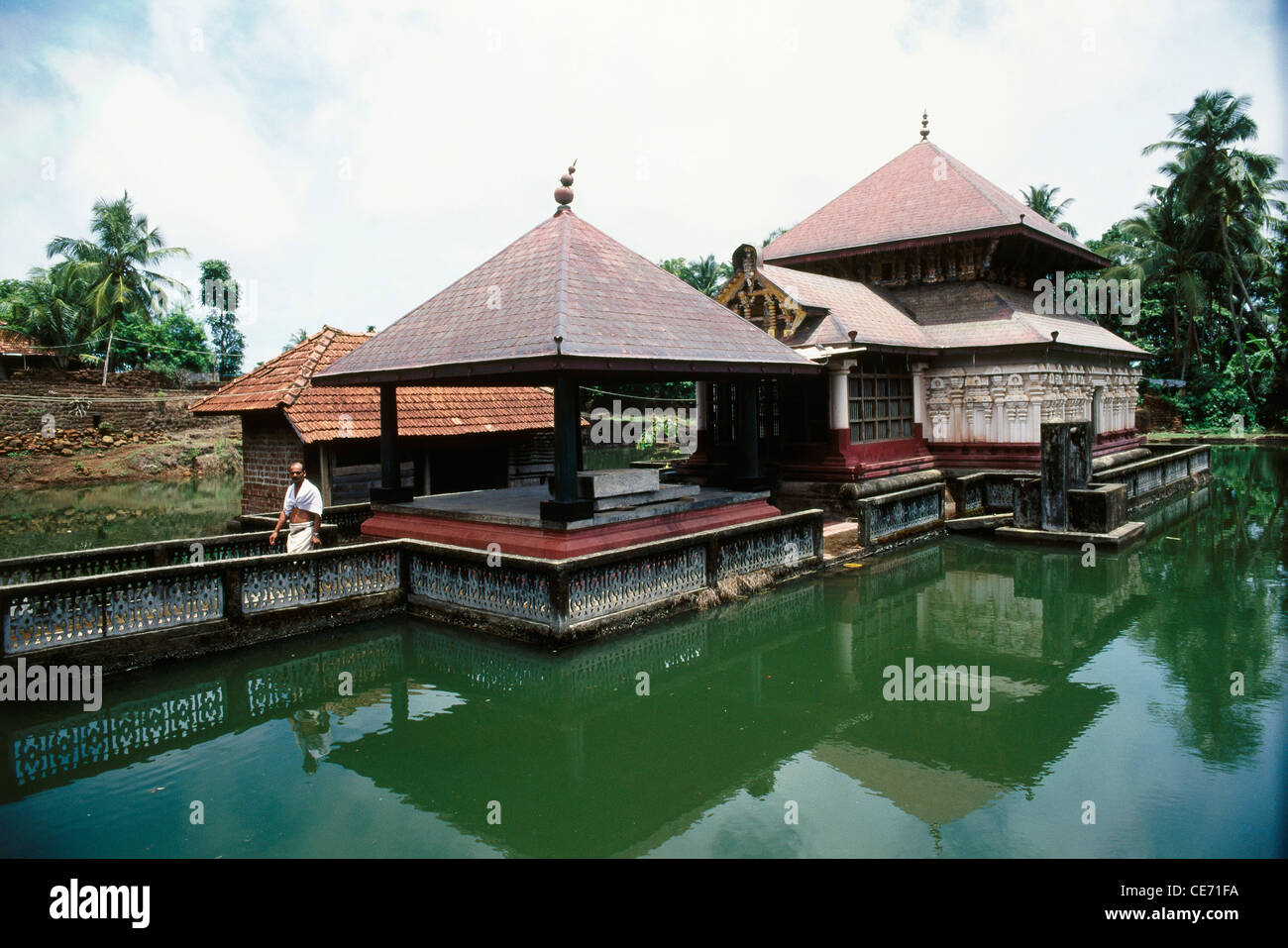 Anantha See Tempel; Sri Anantha Padmanabha Swamy See Tempel; Sri Ananthapadmanabha Swamy See Tempel; Ananthapura; kerala; indien; asien Stockfoto