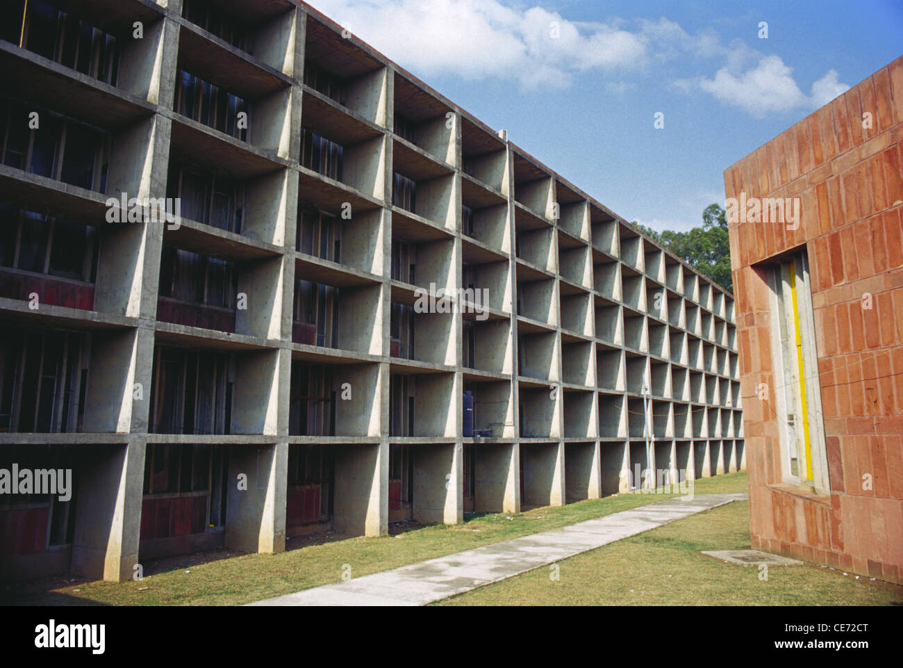 Le Corbusier Architektur Museum Kunst Block zwei ; chandigarh ; UT ; Union Gebiet ; Indien ; asien Stockfoto