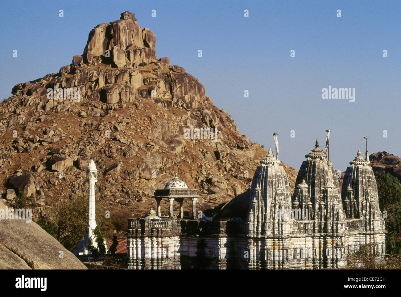 Kumbhariya Jain Mandir; Ambaji; Jain Tempel; Kumbharia; Danta Taluka von Banaskantha Bezirk; gujarat; indien; asien Stockfoto