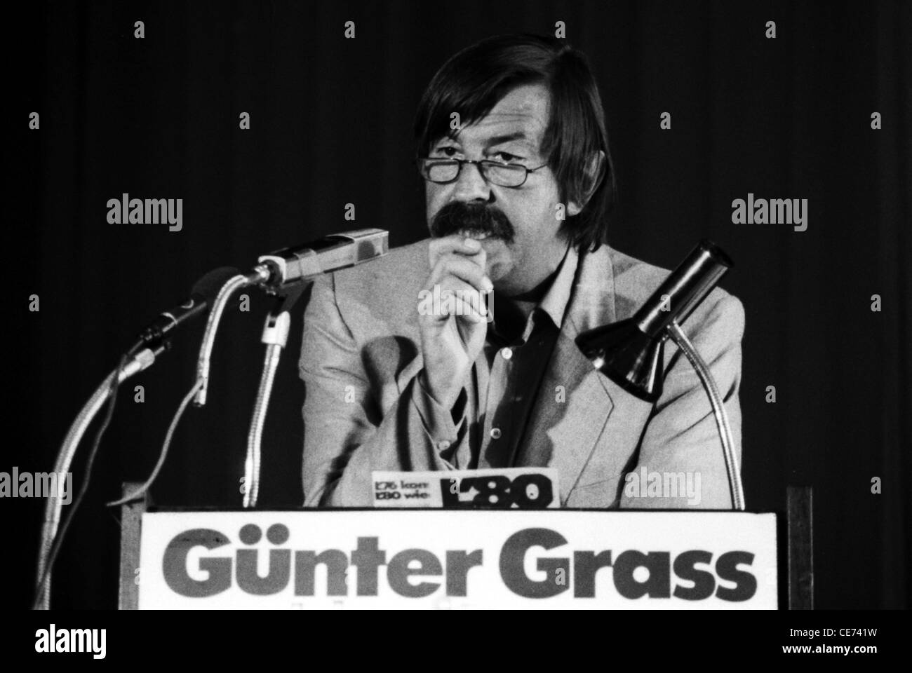 Guenter Grass - * 16.10.1927: Porträt des deutschen Schriftstellers und Literatur-Nobelpreisträger von 1999 auf einer Veranstaltung in Sonthofen. Stockfoto