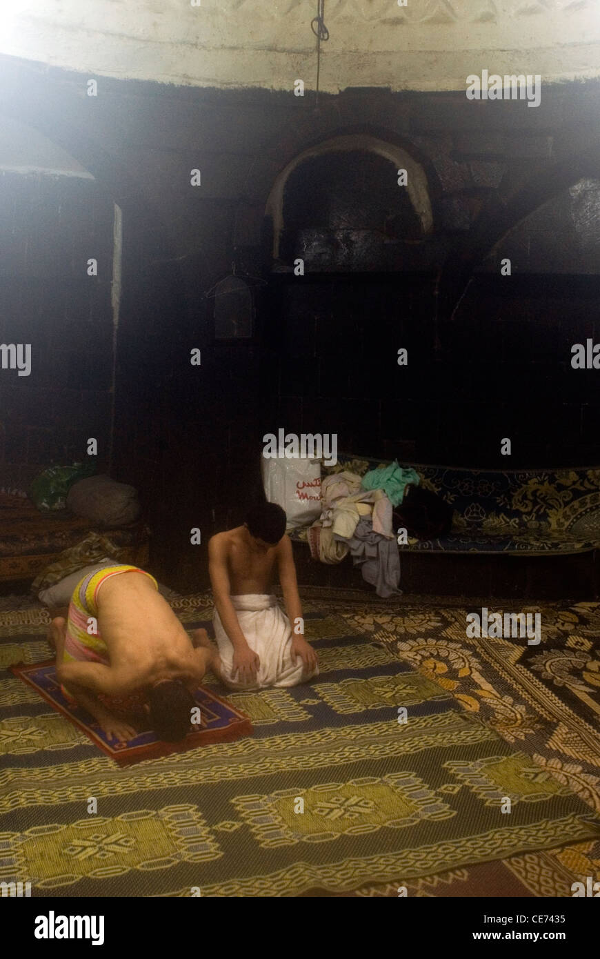 Hamam in der Altstadt von Sana ' a, ein UNESCO-World Heritage Site, Jemen, Westasien, Arabische Halbinsel. Stockfoto