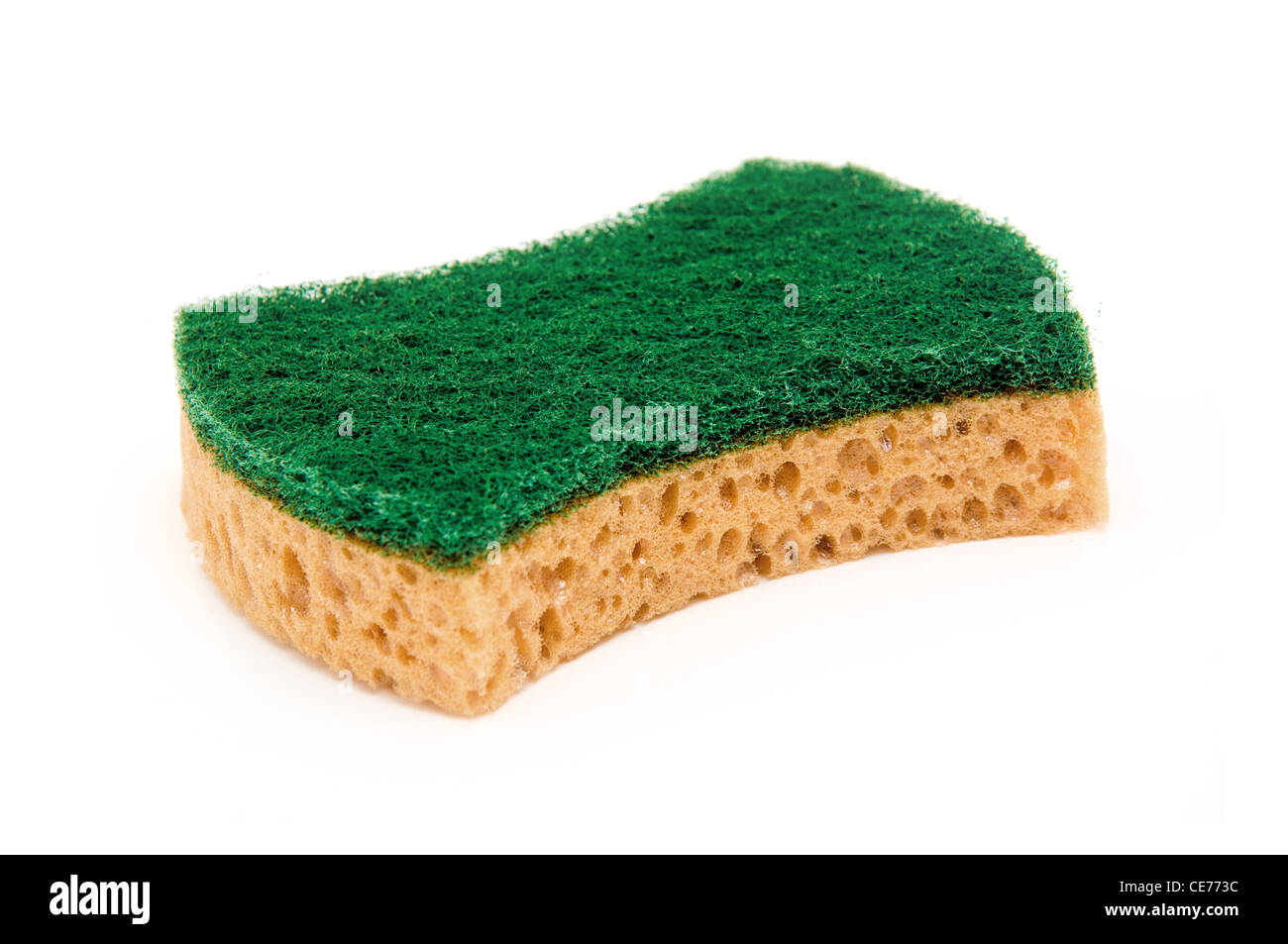 A reinigen Sie super saugfähigen und anti-bakterielle Zelluloseschwamm Stockfoto