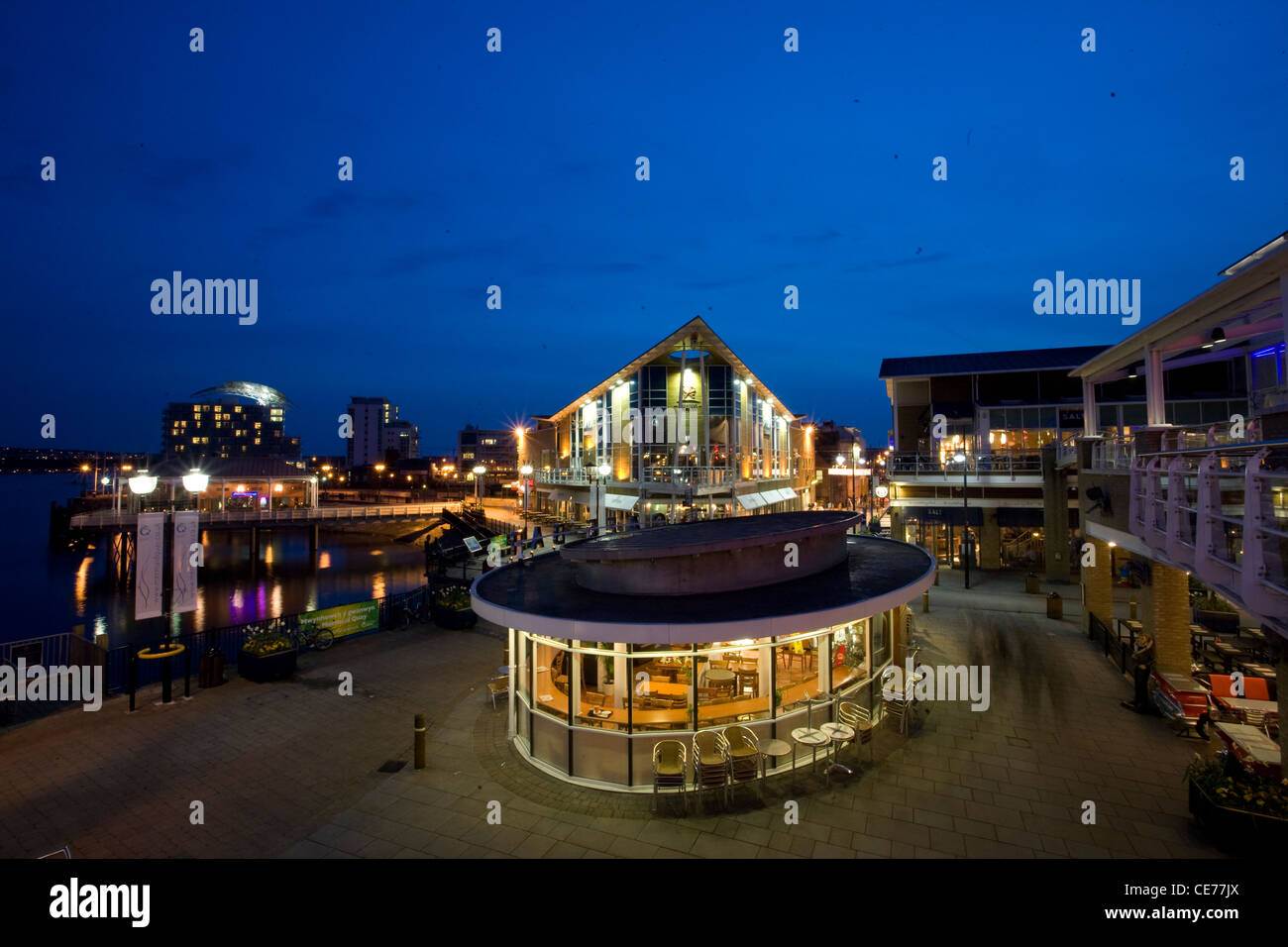 Mermaid Quay in Cardiff Bay. Stockfoto