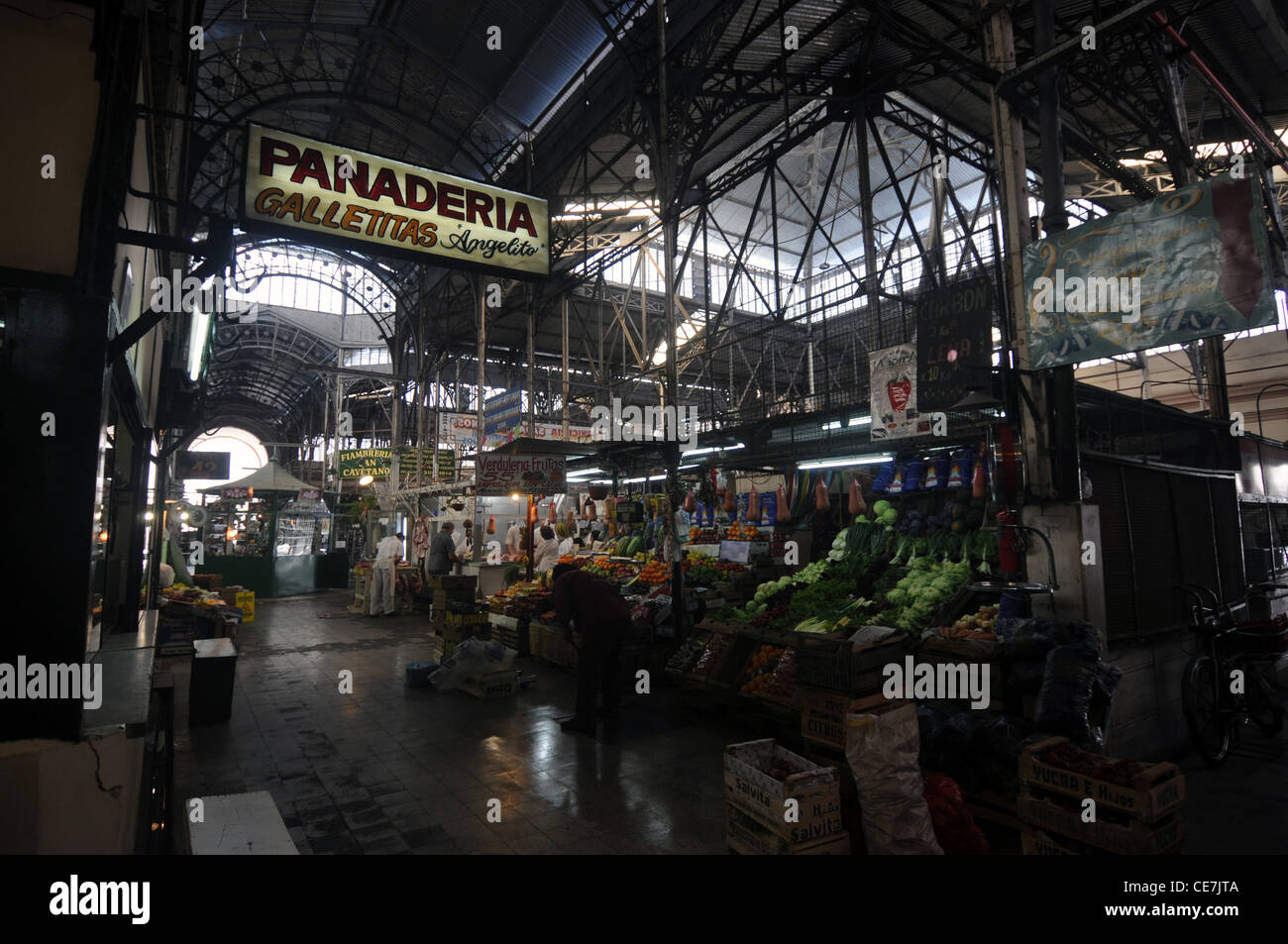 Am frühen Morgen in der Mercado San Telmo (San Telmo Markt), Buenos Aires, Argentinien. Weder Herr PR Stockfoto