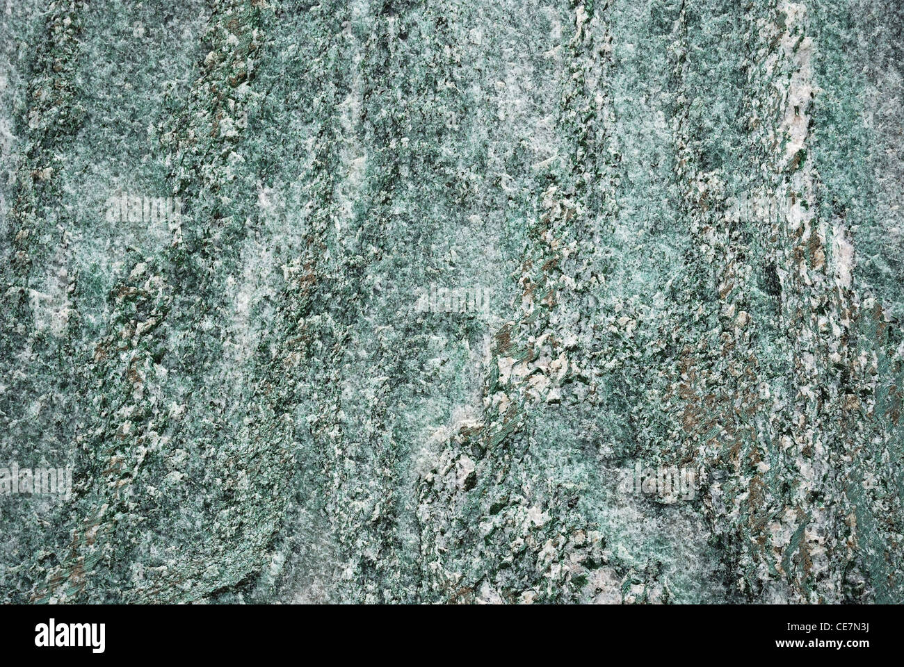 Oberfläche des grünlichen Marmor. Stockfoto