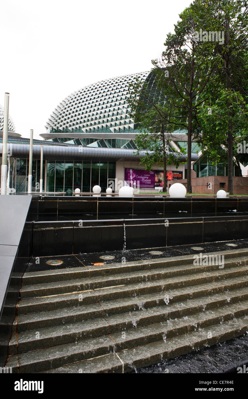 Esplanade an der Marina Bay, Singapore Stockfoto