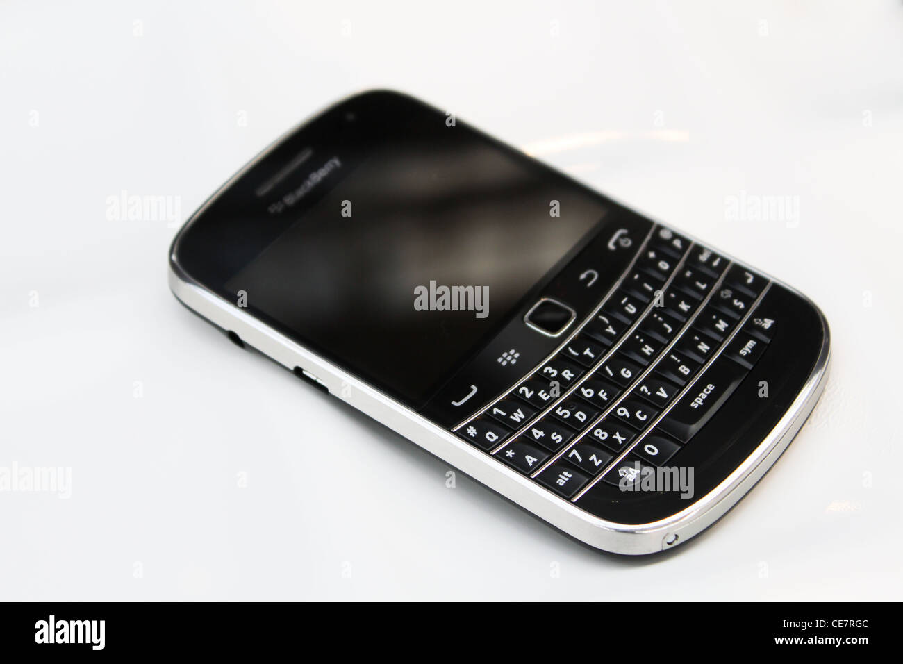 BlackBerry Smartphone Handy-Ausschnitt Stockfoto