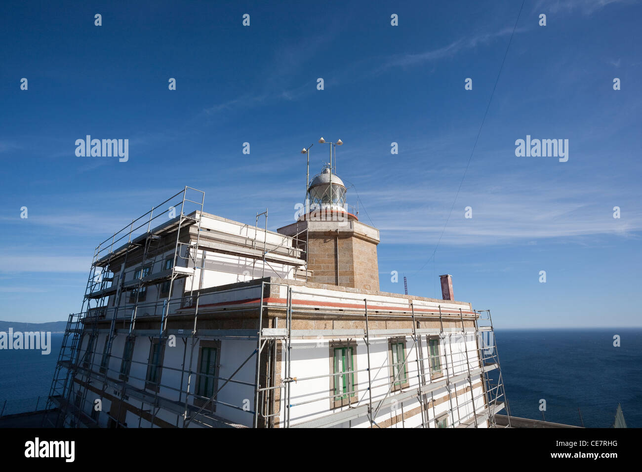 Kap Finisterre Leuchtturm, A Coruña Provence, Galicien, Spanien Stockfoto