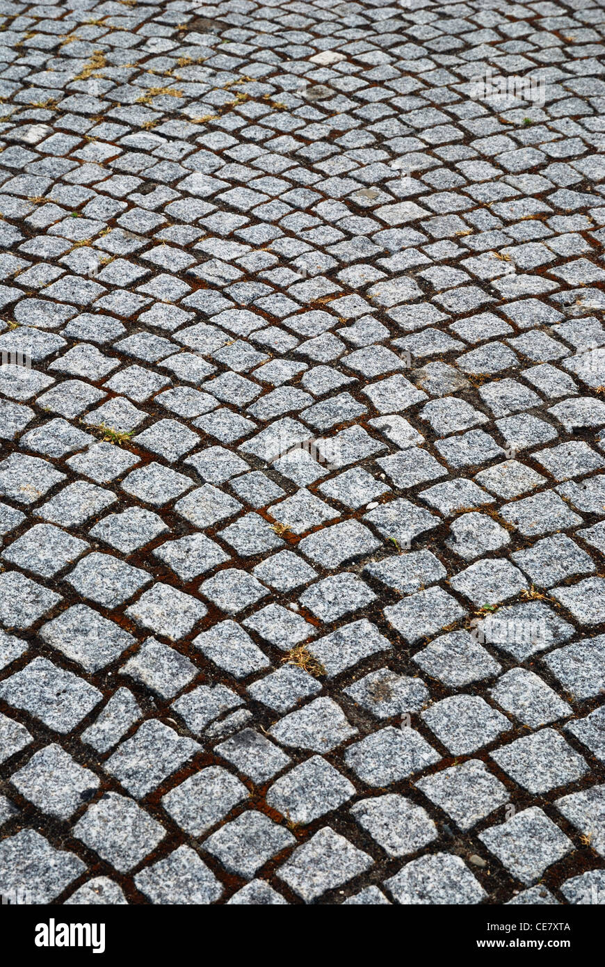 Granitsteine Krug Pflaster Stockfoto