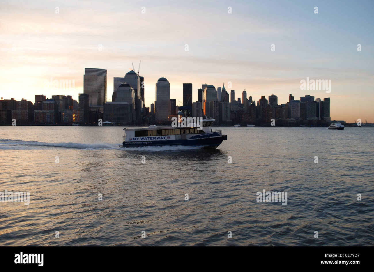 Blick auf lower Manhattan Stockfoto