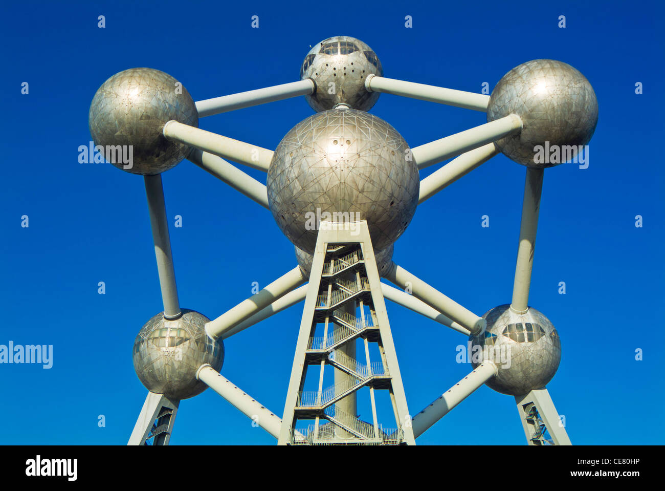 Brüssel Atomium Brussels Square de l'Atomium Boulevard de Centaire Brüssel Belgien Eu Europa Stockfoto