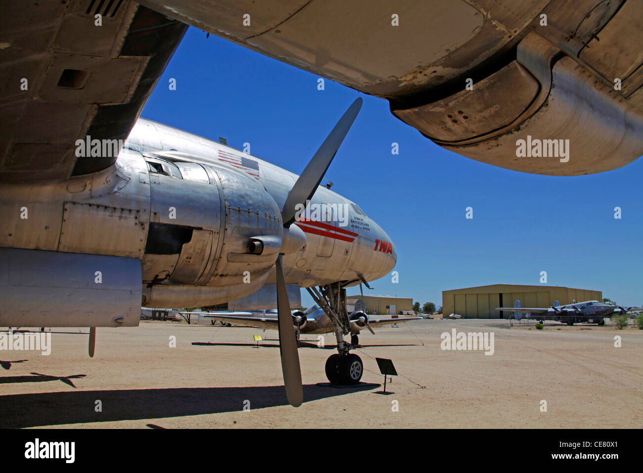 Trans World Airlines L-1049 Konstellation im Pima Air Museum Stockfoto