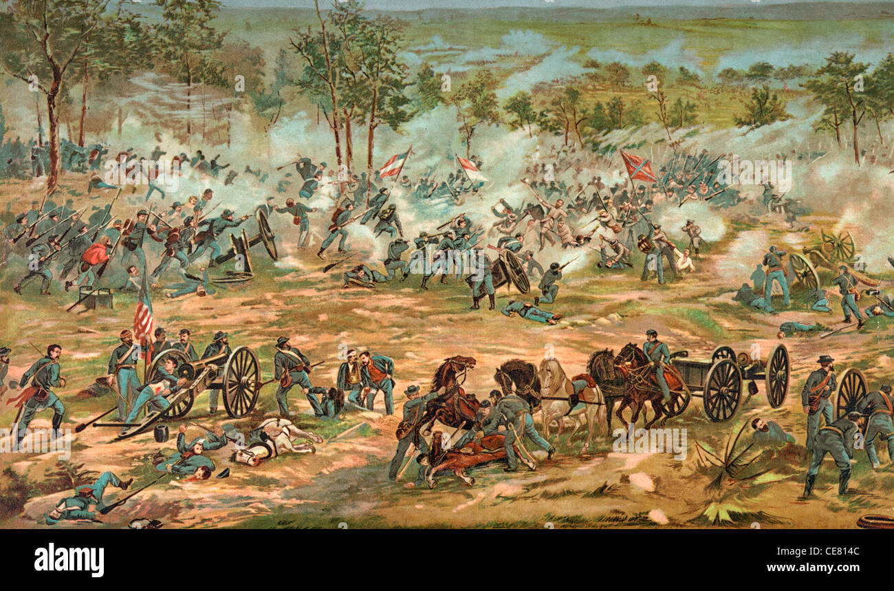 Schlacht von Gettysburg, USA Bürgerkrieg, Juli 1863 Stockfoto