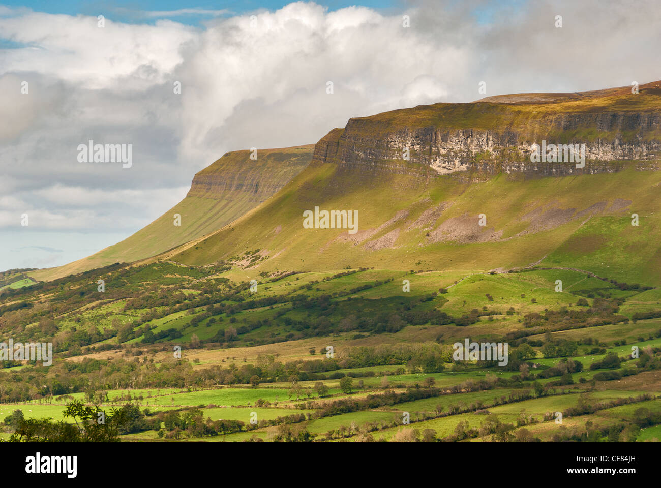 Benbulbin und dem Yeats County Sligo Stockfoto