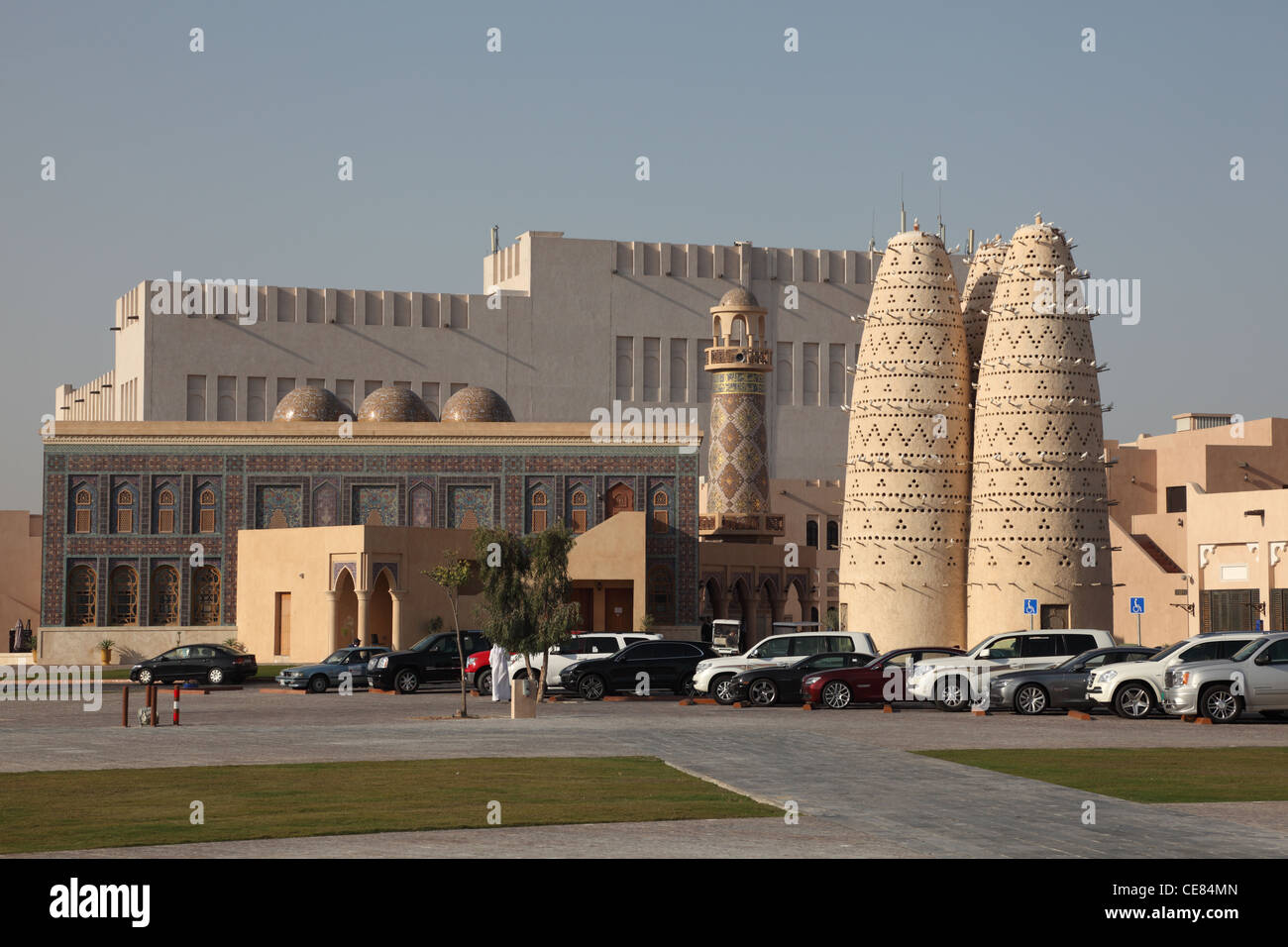 Taube-Türme auf Katara Cultural Village in Doha, Katar Stockfoto