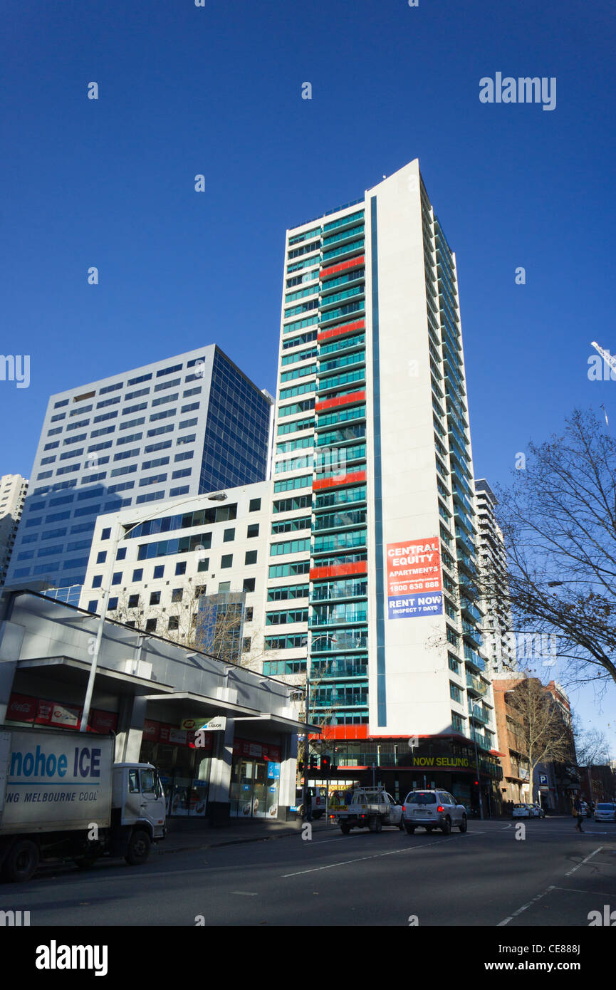 Zentralen Equity Aprtments in Melbourne Australien Stockfoto